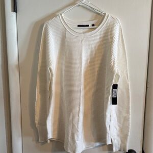 Cyrus Ivory Textured Knit Top NWT